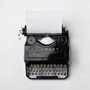 typewriter blogs fresh desk